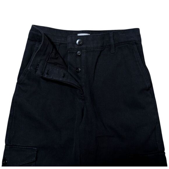 ARITZIA Wilfred Free Modern Cotton Cargo Pants High Rise Black Women’s Size 2 - Picture 5 of 7